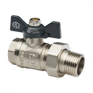 Кран шаровой AQUALINK со сгоном FM 1 U B бабочка 11Б27п1
